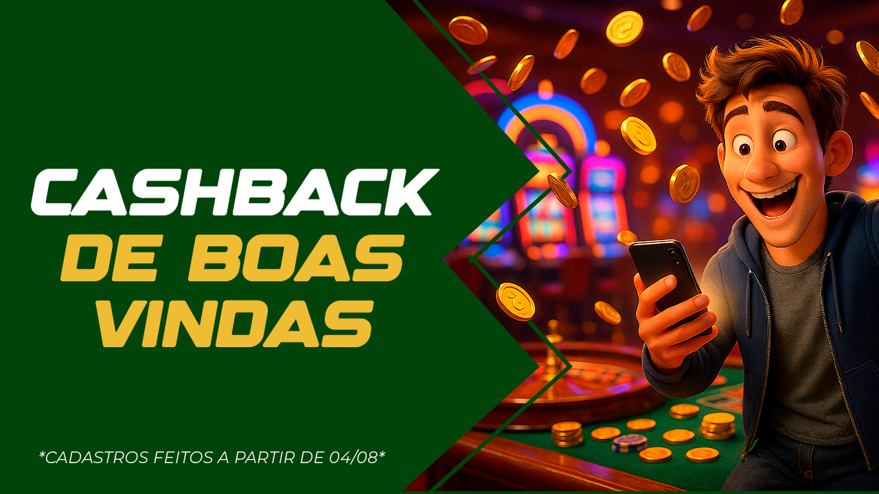 CashBack para novos Clientes!